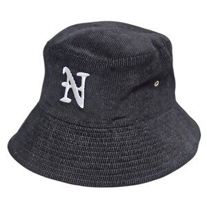 NAHMIAS | Cotton Corduroy Bucket Hat in Black ~ One Size